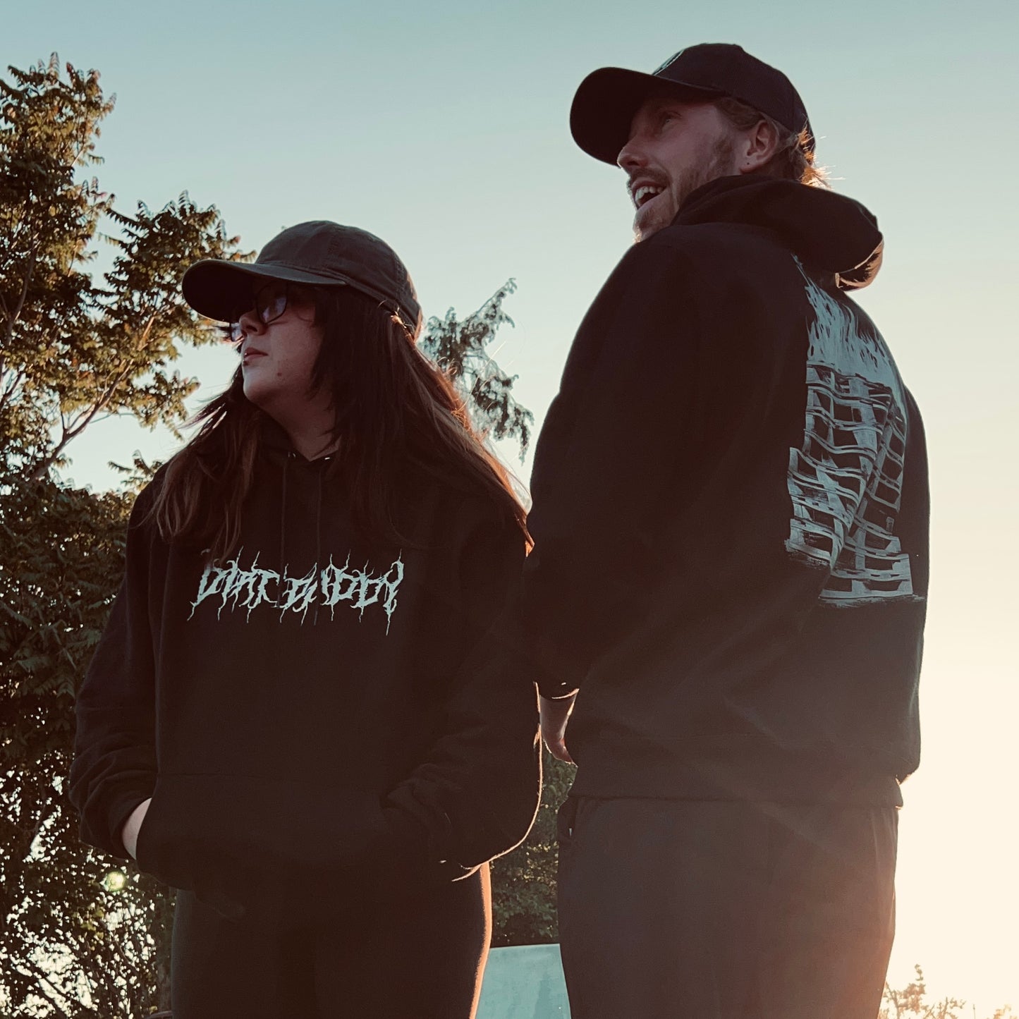 METAL AF DIRT DADDY HOODIE W/PALLET FIRE ON BACK