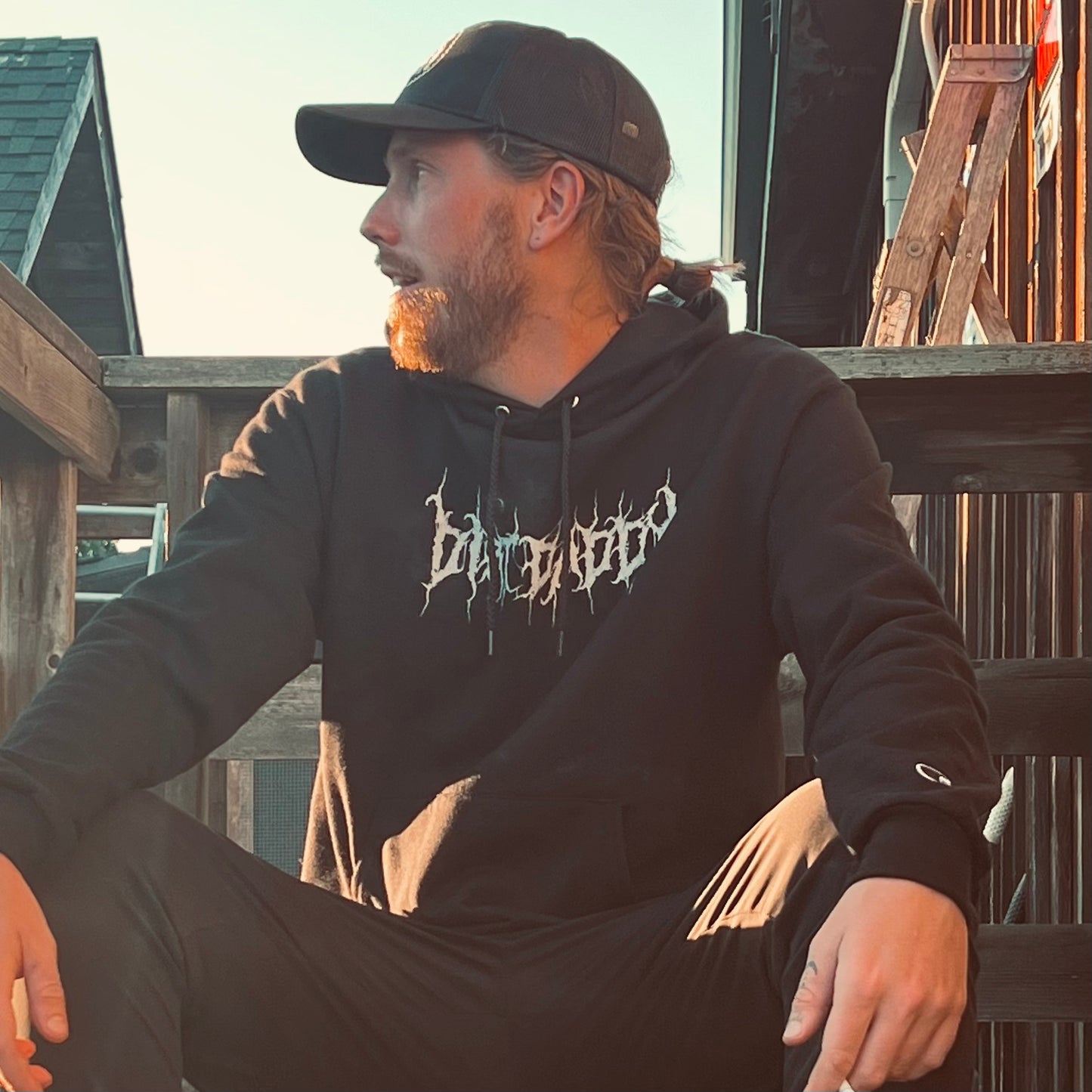 METAL AF DIRT DADDY HOODIE W/PALLET FIRE ON BACK
